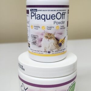 Poudre Plaque Off (40 g) + Friandises à mâcher (45) pour chats