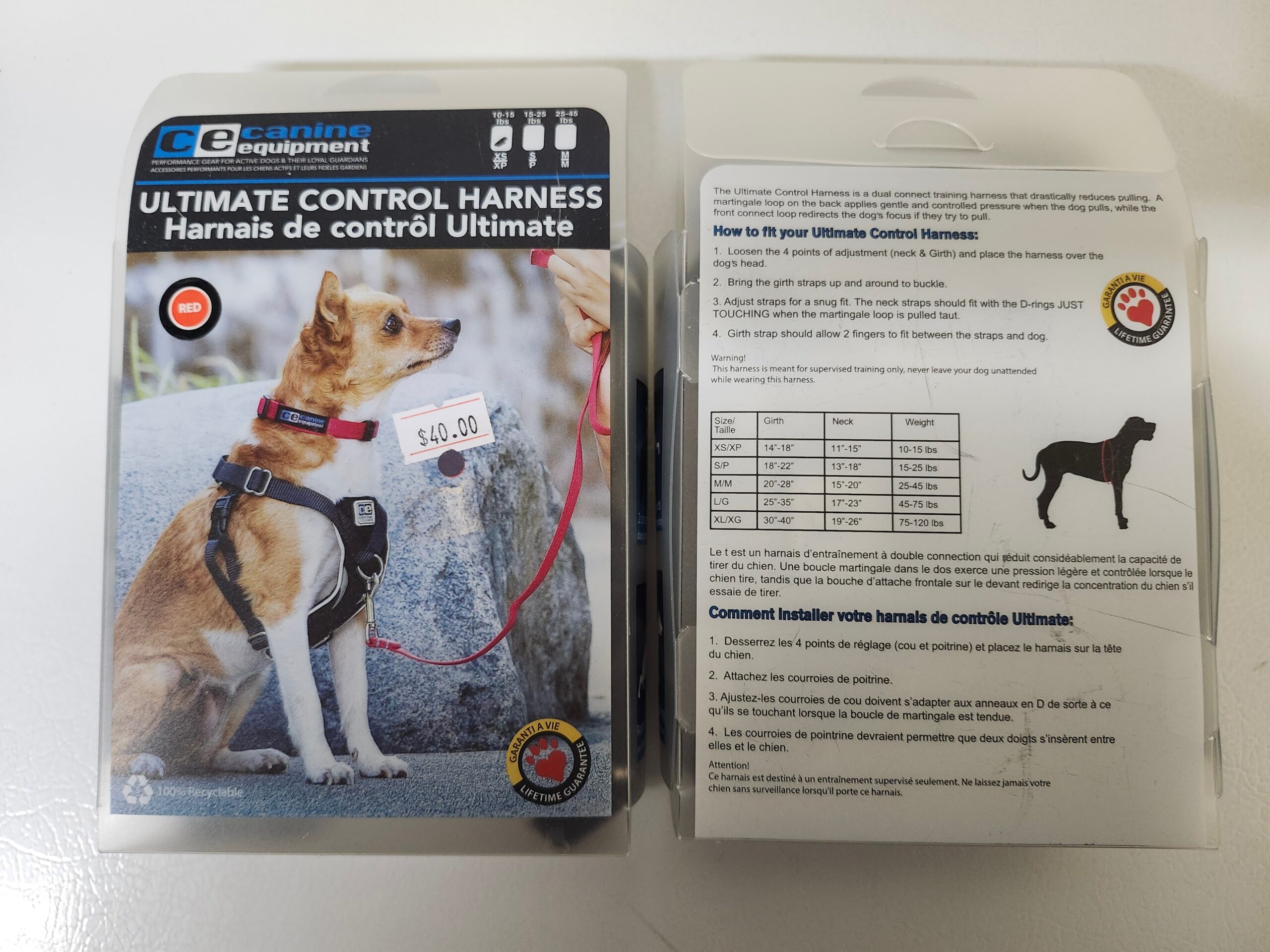Harnais de contrôle Ultimate - XSmall